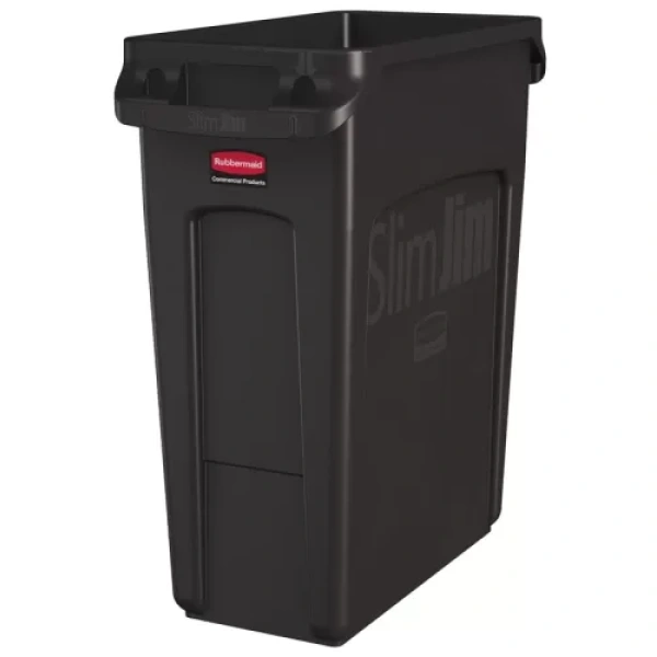 SLIM JIM MET LUCHTSLEUVEN 60 LTR, RUBBERMAID - Afbeelding 3