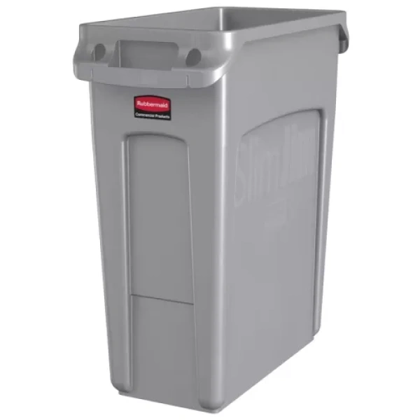 SLIM JIM MET LUCHTSLEUVEN 60 LTR, RUBBERMAID - Afbeelding 2