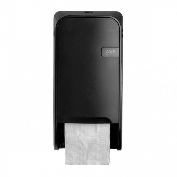 Quartz black doproldispenser t.b.v. toiletpapier met dop