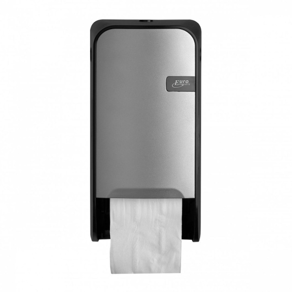 Quartz silver doproldispenser t.b.v. toiletpapier met dop